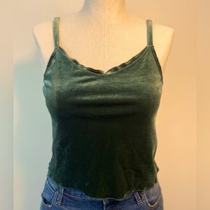 Abercrombie & Fitch Green Velvet Tank